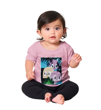 T-shirt-bébé-Poussinou rose