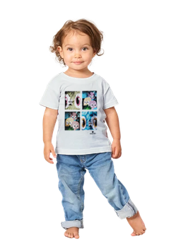 T-shirt enfant le regard des Poussinous blanc