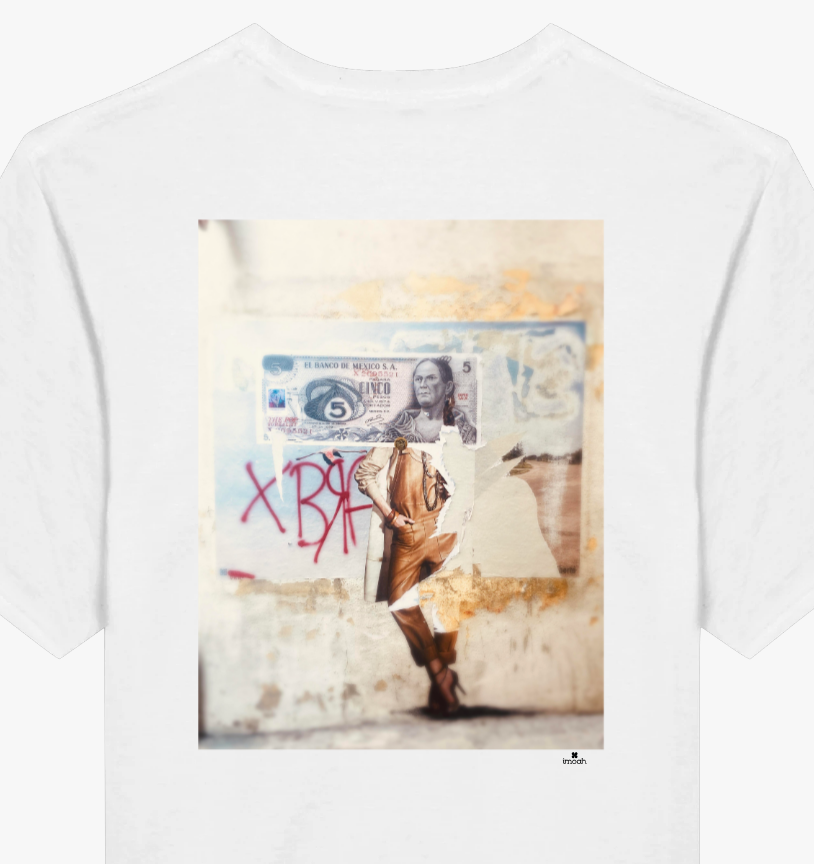 T-shirt street art histoire et modernité blanc