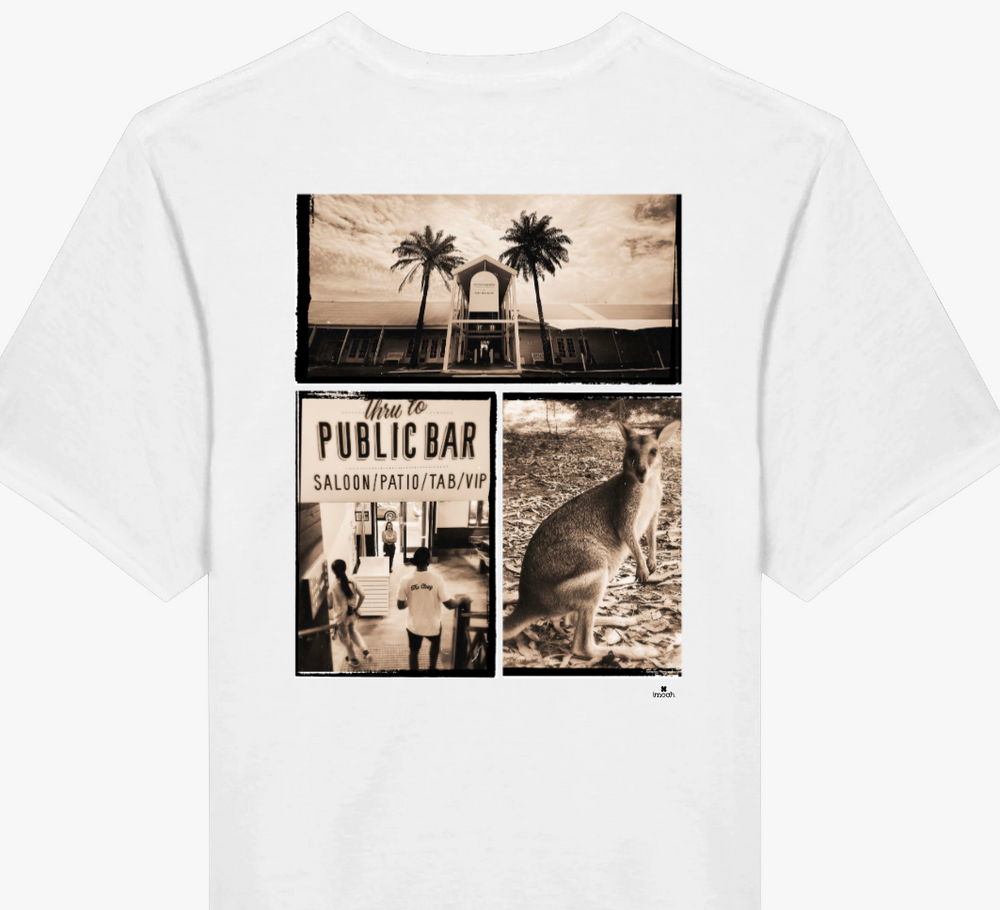 T-shirt voyage Port douglas blanc